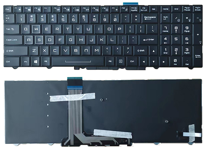 Erstatte tastatur til CLEVO P751DM Erstatte tastatur CLEVO til P751DM