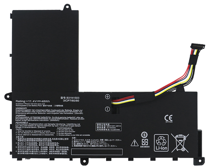 Erstatte Bærbar Batteri ASUS  til EeeBook-E202SA-7B 