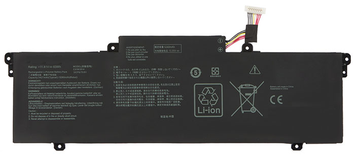 Erstatte Bærbar Batteri ASUS  til ZenBook-14-UX435EG-A5059T 