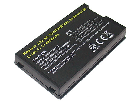 Erstatte Bærbar Batteri til ASUS N80Vn Erstatte Bærbar Batteri ASUS til N80Vn