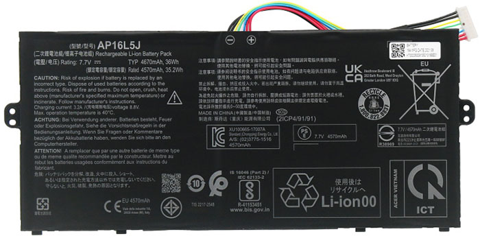 Erstatte Bærbar Batteri til ACER Swift-5-52T-Series Erstatte Bærbar Batteri ACER til Swift-5-52T-Series