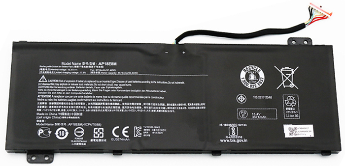 Erstatte Bærbar Batteri til acer Nitro-5-AN515-55-Series Erstatte Bærbar Batteri acer til Nitro-5-AN515-55-Series