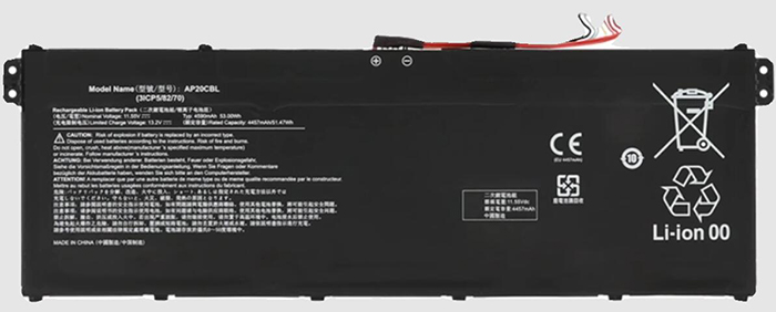 Erstatte Bærbar Batteri til ACER Chromebook-CB514-1WT-P14R Erstatte Bærbar Batteri ACER til Chromebook-CB514-1WT-P14R