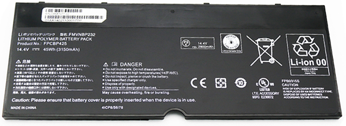 Erstatte Bærbar Batteri til FUJITSU LifeBook-T935 Erstatte Bærbar Batteri FUJITSU til LifeBook-T935