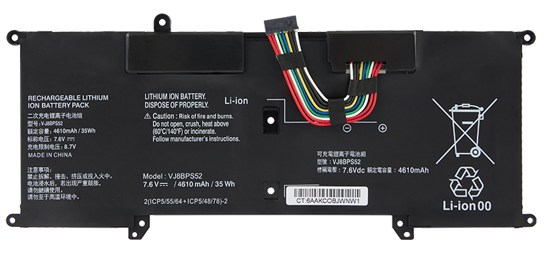Erstatte Bærbar Batteri til FUJITSU VAIO-S11-VJS112C0611W Erstatte Bærbar Batteri FUJITSU til VAIO-S11-VJS112C0611W