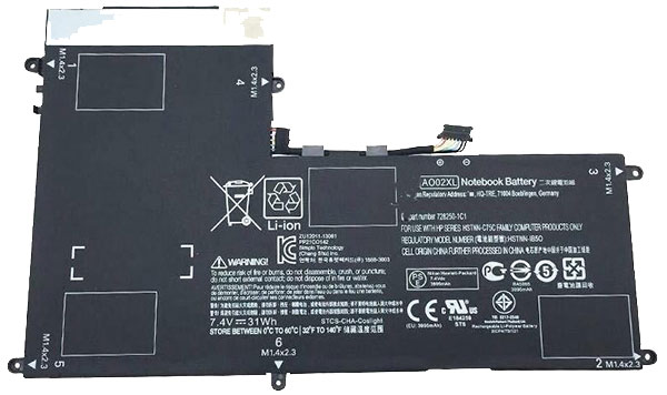 Erstatte Bærbar Batteri til hp ElitePad-1000-G2-G4S84UT Erstatte Bærbar Batteri hp til ElitePad-1000-G2-G4S84UT
