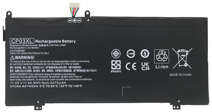 Erstatte Bærbar Batteri hp  til Spectre-X360-13-AE043TU 