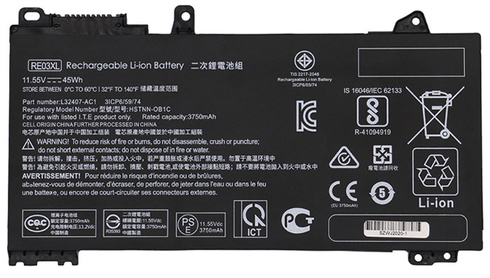 Erstatte Bærbar Batteri til hp PROBOOK-430-G6-6SF68US Erstatte Bærbar Batteri hp til PROBOOK-430-G6-6SF68US