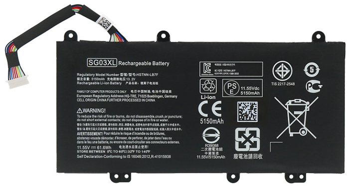 Erstatte Bærbar Batteri til hp SG03041XL Erstatte Bærbar Batteri hp til SG03041XL