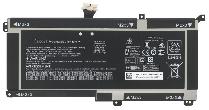 Erstatte Bærbar Batteri til HP L07046-855 Erstatte Bærbar Batteri HP til L07046-855