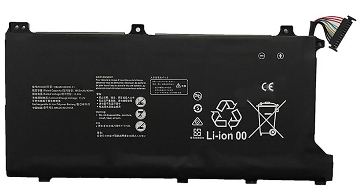 Erstatte Bærbar Batteri til HUAWEI MateBook-D-15-53010TUY Erstatte Bærbar Batteri HUAWEI til MateBook-D-15-53010TUY