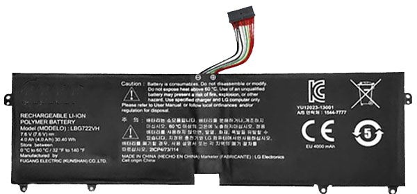 Erstatte Bærbar Batteri til lg Gram-15ZD950-GX5GK Erstatte Bærbar Batteri lg til Gram-15ZD950-GX5GK