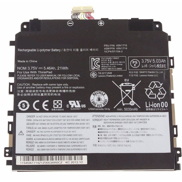 Erstatte Bærbar Batteri til LENOVO ThinkPad-Tablet-8 Erstatte Bærbar Batteri LENOVO til ThinkPad-Tablet-8