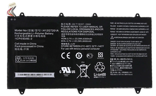 Erstatte Bærbar Batteri til LENOVO H12GT201A Erstatte Bærbar Batteri LENOVO til H12GT201A