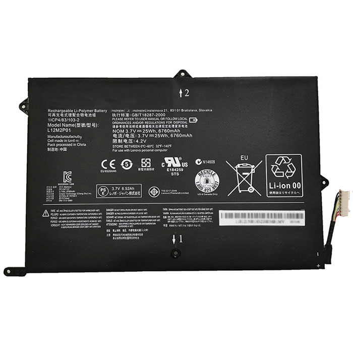 Erstatte Bærbar Batteri LENOVO  til IdeaPad-Miix-10 