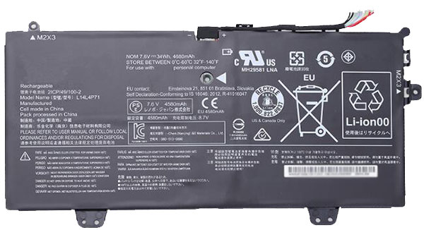 Erstatte Bærbar Batteri LENOVO  til Yoga3-11-5Y10c(U) 