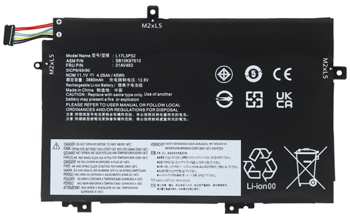 L17C3P52 Bærbar Batteri