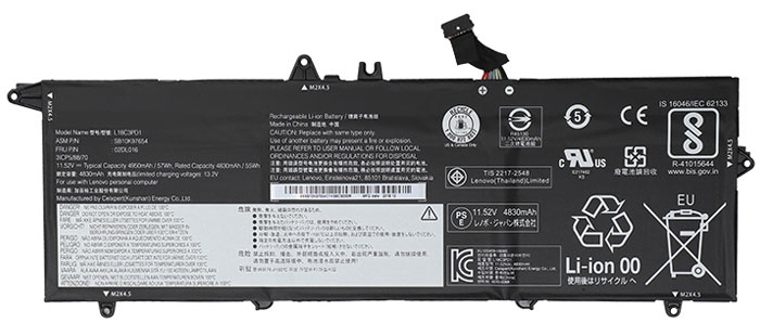 Erstatte Bærbar Batteri til LENOVO ThinkPad-T490S-Series Erstatte Bærbar Batteri LENOVO til ThinkPad-T490S-Series