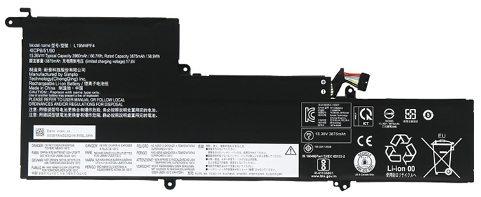 Erstatte Bærbar Batteri LENOVO  til L19M4PF4 