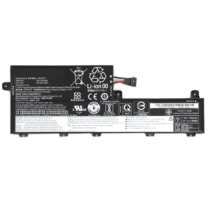 Erstatte Bærbar Batteri til LENOVO L19L6P72 Erstatte Bærbar Batteri LENOVO til L19L6P72
