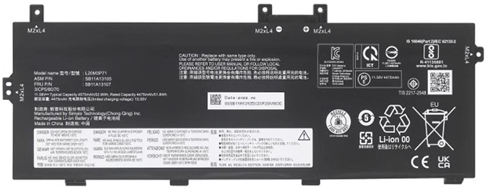 Erstatte Bærbar Batteri til LENOVO L20M3P71 Erstatte Bærbar Batteri LENOVO til L20M3P71
