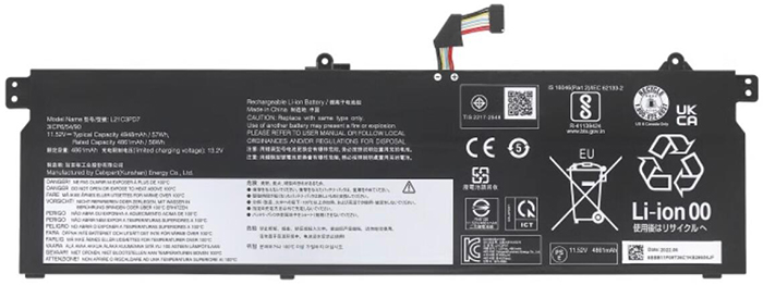 Erstatte Bærbar Batteri til LENOVO L21M3PD7 Erstatte Bærbar Batteri LENOVO til L21M3PD7