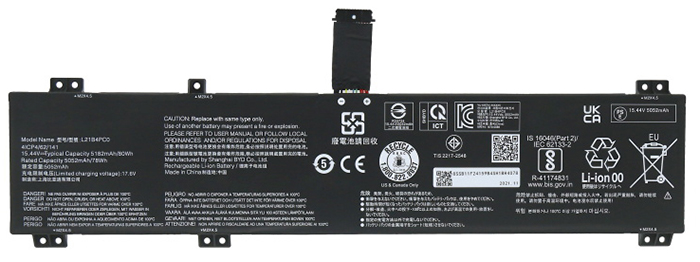 Erstatte Bærbar Batteri til LENOVO R9000K-2022 Erstatte Bærbar Batteri LENOVO til R9000K-2022