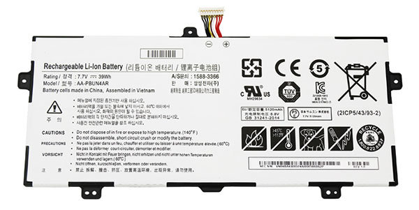 Erstatte Bærbar Batteri til SAMSUNG 900X5L Erstatte Bærbar Batteri SAMSUNG til 900X5L