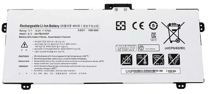 Erstatte Bærbar Batteri SAMSUNG  til NP940Z5L 